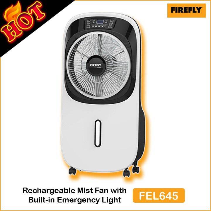 Firefly Rechargeable Mist Fan with Builtin Emergency Light FIREFLY