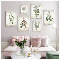 Vintage Herb Canvas Art Painting-ภาพประกอบที่สวยงามของสมุนไพรการทำอาหาร-Botanical Kitchen Wall Art Picture Decor-โปสเตอร์และภาพพิมพ์