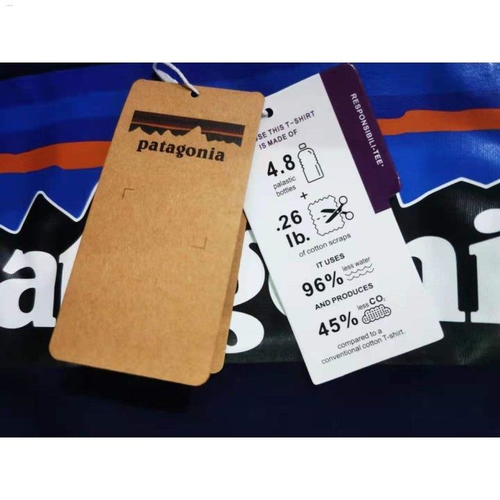 patagonia-patagonia-เสื้อแขนสั้นสำหรับผู้ชายแบบลำลองทรงหลวมลายคลื่นแบบมีจำนวนจำกัดของญี่ปุ่น