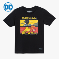 Pena House The Flash &amp; Batman T-Shirt 100% Cotton DFMBT5003 Black Color