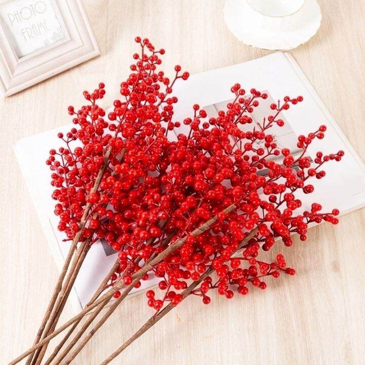 1pcs-red-berry-branch-fortune-fruit-artificial-flower-diy-christmas-wedding-table-decoration-valentines-day-gifts