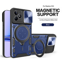 สำหรับ Realme C53ฝาปิดเลนส์แบบผลัก-ดึงเคสแข็งกันกระแทกเคสสำหรับ Realme C53