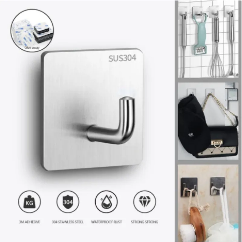 Over The Door Hooks, Sus304 Stainless Steel Heavy Duty Door Hanger