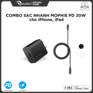 Combo sạc nhanh Mophie Power Delivery 20W USB-C - Cáp USB thumbnail