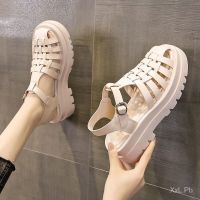 ✕ YIMO Baotou Sandals New Thick-Soled Shoes All-Match Hollow Woven Roman