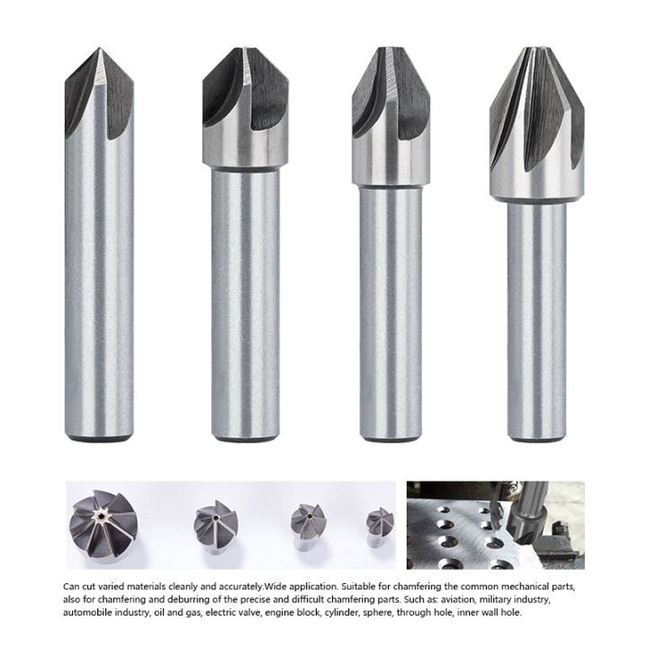 เครื่องตัดลบมุมเหล็ก-hss-4-6-8-10-12-14-18mm-60-90-องศา-countersink-drill-bit-เจาะลบมุมโลหะ-เครื่องตัดรู