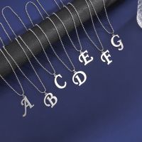 【DT】hot！ Color 26 Pendant Necklace Fashion A-Z Initials Choker Clavicle Chain Jewelry Gifts