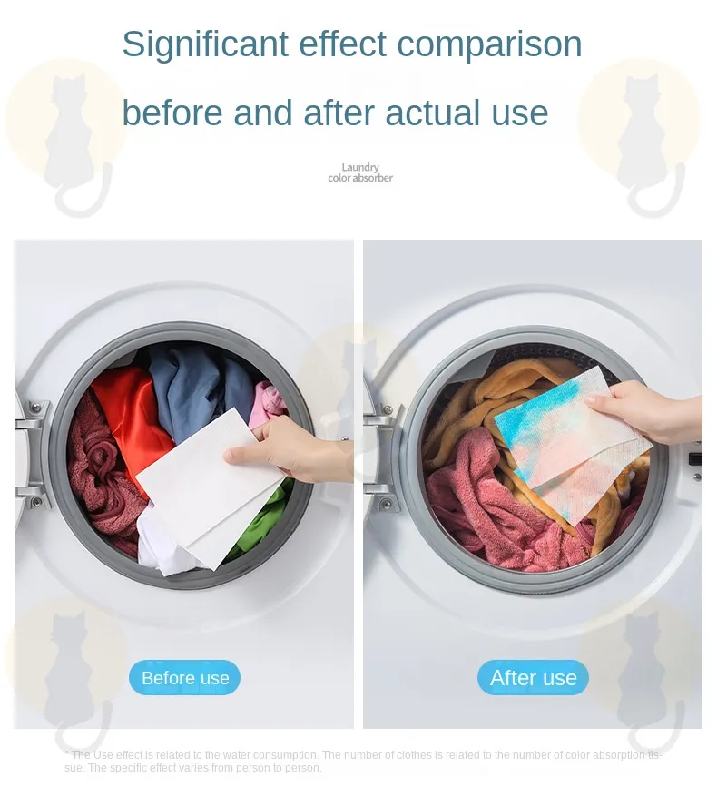Kinbata Color & Dirts Absorption Colour Catcher Laundry Sheet Anti
