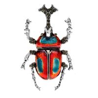 【YF】❖☼  CINDY XIANG New Arrival Rhinestone Bug Brooches Enamel Beetle Pin Vivid Insect 2 Colors Available