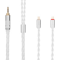 AK Yinyoo 8 Core Upgraded Silver Plated Cable 3.52.54.4mm headphone cable MMCX2pin For Yinyoo BL-03 CCZ KBEAR KS1 KS2