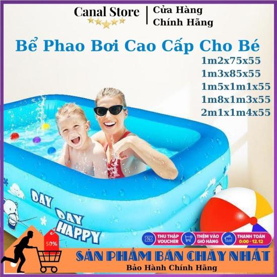 Bể bơi bơm hơi, bể bơi mini gia đình, tam be boi tre em - ảnh sản phẩm 4