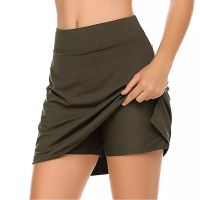 Womens Active Lightweight Skirt Running Tennis Golf Workout Sport Hot Sale Fashion Skorts With Underwear For 2023 Summer Ladies