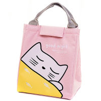 Cooler Lunch Bag Fashion Ctue Cat Multicolor Bags Women Waterproof Hand Pack Thermal Breakfast Box Portable Picnic Travel