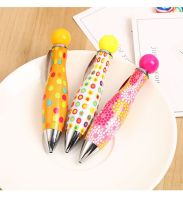 ✈ Creative Stationery Fat Spotted Bowling Ballpoint Pen Mini Pen Retractable Pen Cute Ball Pen