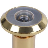 ♙♂ 2X 200 Degree Retractable 36-58Mm Security Door Viewer Peephole Peep Hole Spyhole Cover Gold