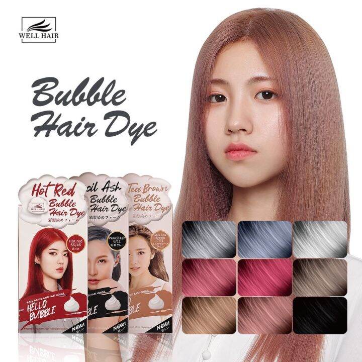 Well Hair Bubble Hair Dye 60ml 30ml Uniform Coloring Easy Operation ...