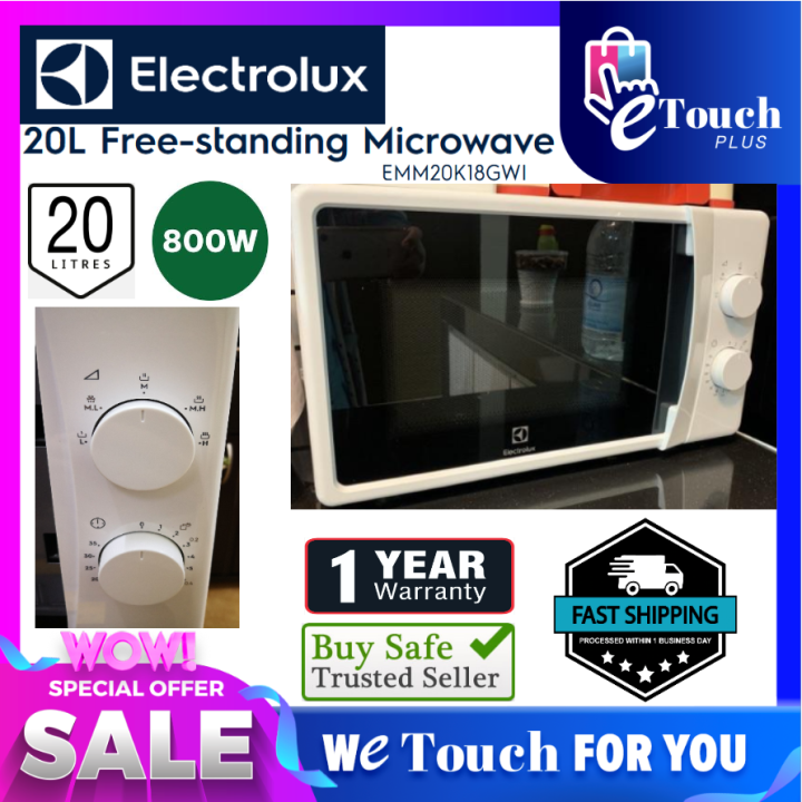 ELECTROLUX (EMM20K18GWI) 20L MICROWAVE OVEN 800W YEAR 2020 MODEL