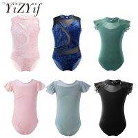 ◘○▬ Ballet Leotard Girls Teens Gymnastics Leotards Sleeveless Soft Comfortable Pleuche Mesh Splice Cutout Back Ballet Dance Jumpsuit