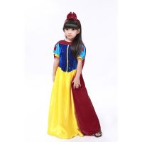Adult Kids Cosplay Dress Outfit Snow White Girl Princess Dress Cartoon Princess Snow White Halloween Party Costume