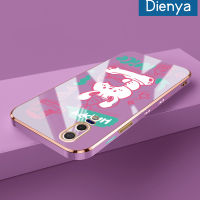 เคส Dienya สำหรับ Huawei P20 P20 Pro P20 Lite 2018 P20 Lite 2019เคสการ์ตูนน่ารักดีโชคดีลวดลายใหม่ขอบชุบสี่เหลี่ยมนุ่มซิลิก้าเจลกันกระแทกเคสมือถือรวมเลนส์กล้องถ่ายรูปฝาครอบป้องกัน