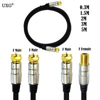 F Type male to female and F Type male to female video cable satellite receiver F head RF cable Set-top box antenna cable TV line