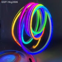 ™Ws2811 16ig3506 Rgb Ic Pixel Neon T0612 12V 5M/Rolo Sonho Cor Ip67 Tubo Impermével 6X12Mm Sílica Flexível Corda Fita Luz