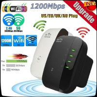 MJ6 Wifi Repeater ตัวรับสัญญาณ Wifi 1200Mbps หมดปัญหาสัญญาณ WiFi อ่อน ไม่แรงในบางจุด