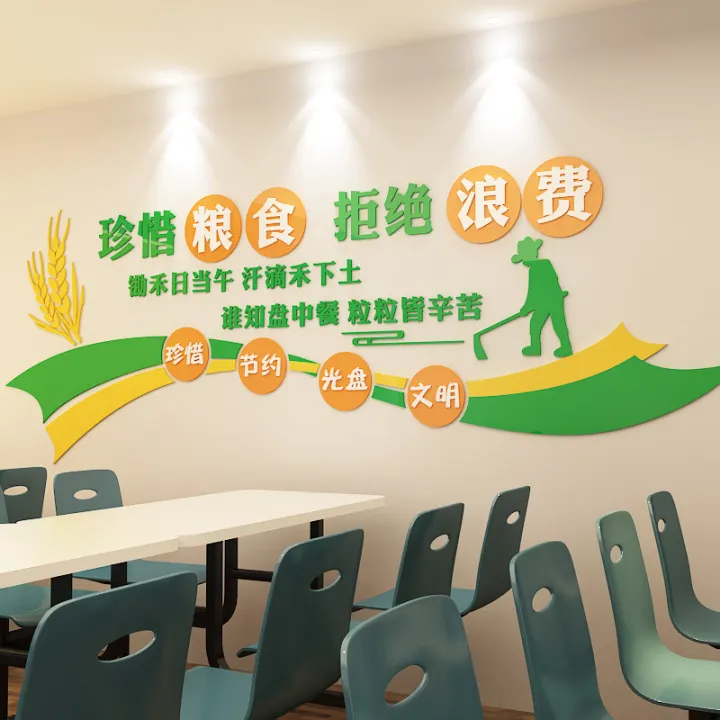 Decorative wall stickers for school canteens, corporate classrooms