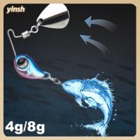 YINSH 4g/8g เบส หมุน การสั่นสะเทือน เลื่อม เหยื่อตกปลาโลหะ Wobblers Crankbaits VIB ล่อ ตะขอแหลม