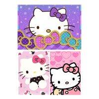 【เก่าฮาร์ดแวร์】 ประกายเพชรชุดวาดเขียนสำหรับเด็กกลม5d Hello Kitty ขนาด30X40ซม. เครื่องมือฟรีสว่านเต็ม