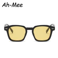 Popular Womens Sunglasses Trend Vintage Square Frame Black Yellow Sun Glasses Fashion Women Eyeglasses Ladies Eyewear Cycling Sunglasses