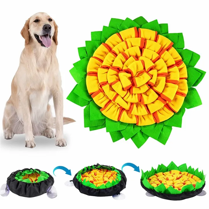 Pet Snuffle Mat Dogs Sniffing Nosework Feeding Mat Slow Feeder