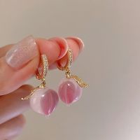 [COD] 2022 New Pink Persimmon Earrings Exquisite Luxury Design