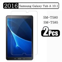 [Hot K] (2แพ็ค) กระจกนิรภัยสำหรับ Samsung Galaxy Tab A 10.1 2016 SM-T580 SM-T585ปกป้องหน้าจอฟิล์มแท็บเล็ต