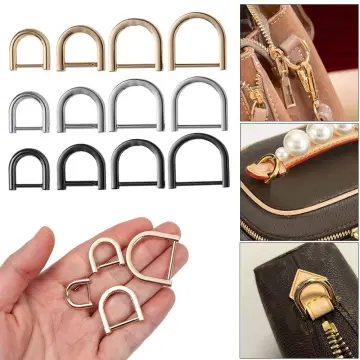 Belt Handle Shoulder Webbing Buckle Detachable Bag Strap Accessories Clasp  Open Screw Screw D Buckle D Ring Buckle GOLD 16MM 