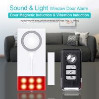 【LZ】✁  ONMYST Sound   Light Window Door Alarm with Remote Wireless Magnetic Sensor Anti-thief Alarm Window Door Sensor Home Security