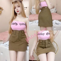 Spot Parcel Post hot sale. high waist denim skirt pas cloth bag (U) Korean style beautiful cute