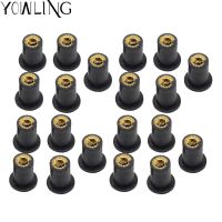 ✓ M5 5MM Motorcycle Windscreen Well nut Rubber Well Nuts Screw Bolt FOR Hyosung GT250R GT650R Kawasaki Z650 Z750 Z800 Z900 Z1000