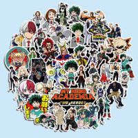 hot【DT】 10/50Pcs Anime Stickers Academia Midoriya All Might Bakugo Todoroki Mirio Shigaraki Scrapbooking Stationery Sticker