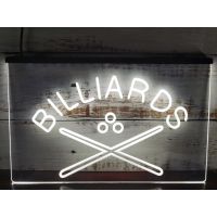 Billiards Pool Cue Room Bar Pub LED Neon Light Sign -I590