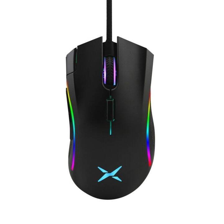 Delux M625 A3050 RGB Backlight Gaming Wired Mouse 4000 DPI Seven ...