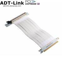 White PCIe Riser Cable  3.0 x16 PCI Express Riser Extender  90 Degree GUP Riser Cable for Graphics Card Vertical Mount Updated Cables