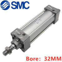 MB MD32 SMC ต้นฉบับใหม่ MD Bore:32มม. กระบอกสูบนิวเมติกประเภทมาตรฐาน Double Acting Single Rod D-M9BW