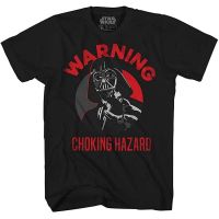 เสื้อยืด ผ้าฝ้าย พิมพ์ลายกราฟฟิค STAR WARS Darth Vader Choking Hazard Empire สําหรับผู้ชาย และผู้ใหญ่