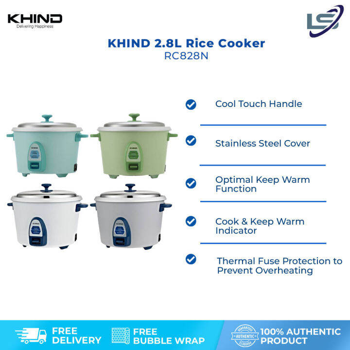 Khind 2.8L rice cooker rc828n optimal keep warm function thermal fuse