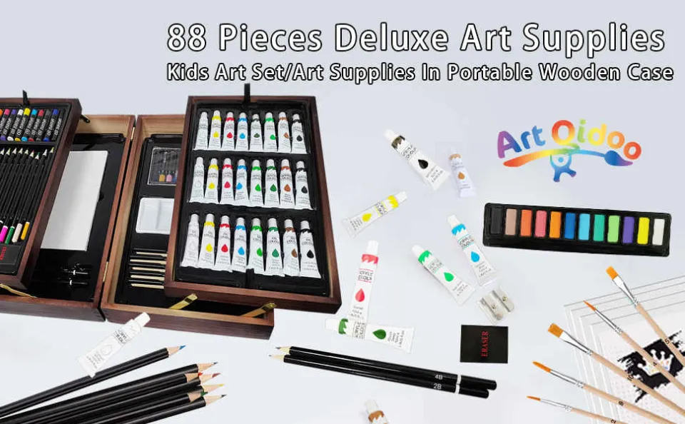 PRE-ORDER] Deluxe Art Supplies, 88 Pieces Art Kit Professional Painting and  Drawing Tool Set for Adult, Artist and Beginner, Ideal Gift for Teens,  Kids, Girls, Boys (ETA: 2022-09-29)