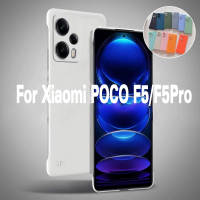 เคสสำหรับ Xiaomi F5 POCO F5Pro Poco F 5 F 5Pro 5G 2023แฟชั่นหรูหราบางเฉียบสี่มุมไร้กรอบบำรุงผิวรู้สึกเคสพีซีแบบหนาโทรศัพท์ปกป้องเคสกันกระแทกมือถือฝาหลัง