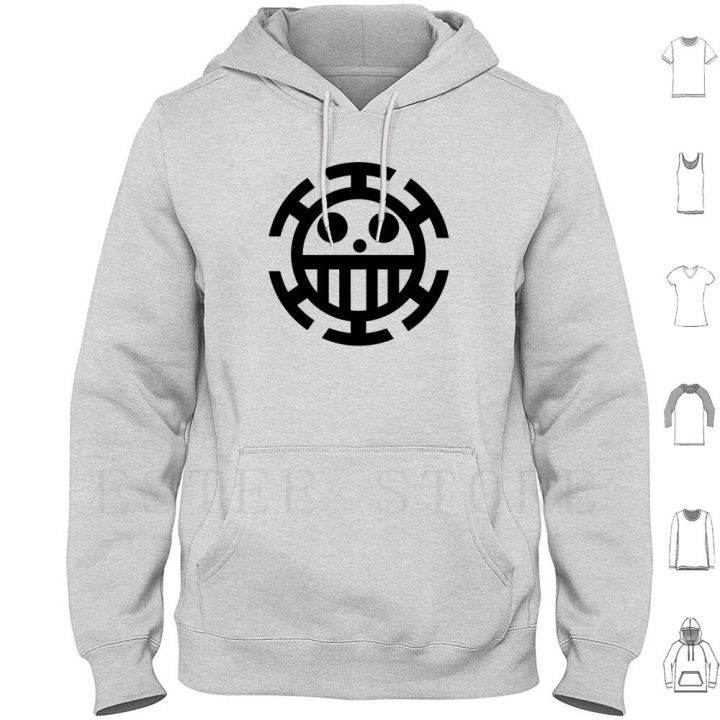 Trafalgar Law Hoodie Long Sleeve Trafalgar Law Heart Pirates