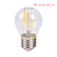 Cupcake หลอดไฟ LED Spotlight 2W/4W/6W E27 cob candle/Flame TIP G45 filament Glass Lamp