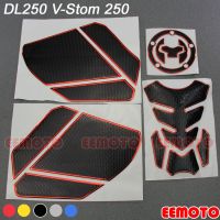 Motor Parts Motorcycle Fuel Gas Tank Cap Cover Pad Protector MotorBike Knee Grip Traction Side Decals Sticker for V-Strom DL250